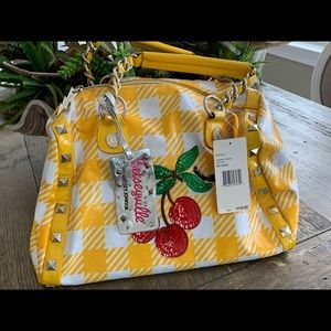 Betsey Johnson cherry pickin yellow purse